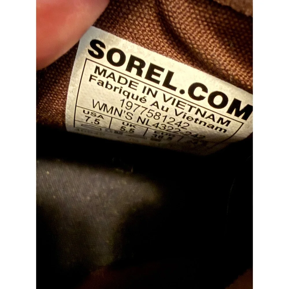 Sorel Emelie Chelsea Boots Women's Brown Waterproof Leather Ankle‎ Lug Sole